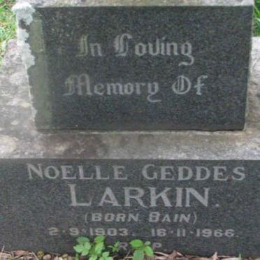 LARKIN Noelle Geddes nee BAIN 1903-1966