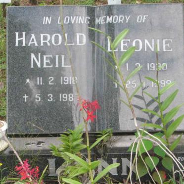 LYNN Harold Neil 1918-1987 &amp; Leonie 1930-1999