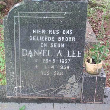 LEE Daniel A. 1937-1959