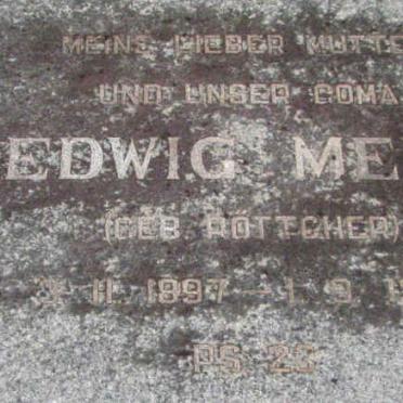 MEYER Hedwig nee RÖTTCHER 1897-1990