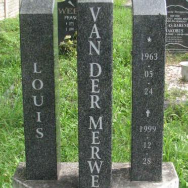 MERWE Louis, van der 1963-1999
