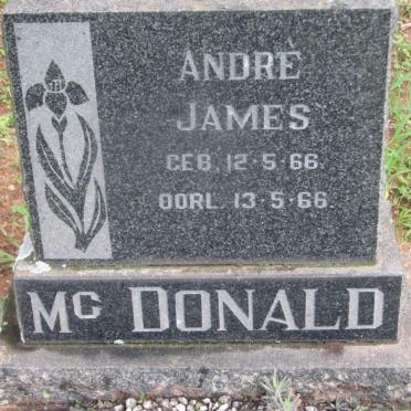 Mc DONALD Andre James 1966-1966