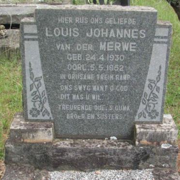 MERWE Louis Johannes, van der 1930-1952