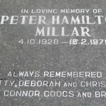 MILLAR Peter Hamilton 1928-1971
