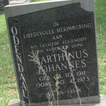 ODENDAAL Marthinus Johannes 1911-1973
