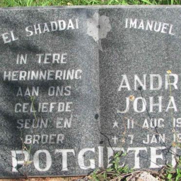 POTGIETER André Johan 1963-1986
