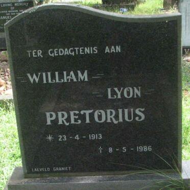 PRETORIUS William Lyon 1913-1986