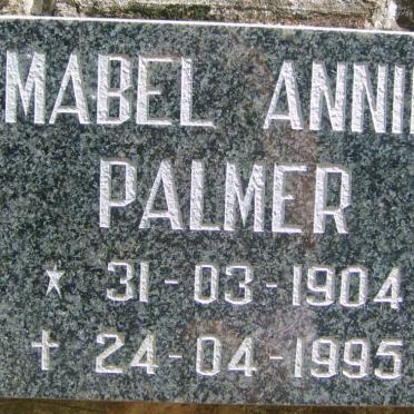 PALMER Mabel Annie 1904-1995