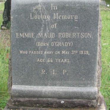 ROBERTSON Emmie Maud nee O’GRADY -1939