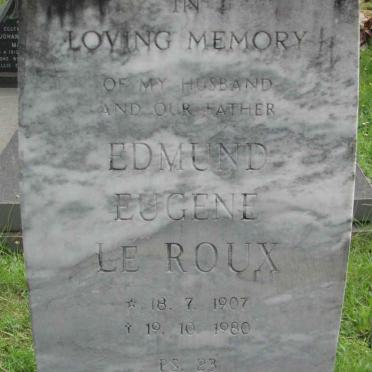 ROUX Edmund Eugene, le 1907-1980