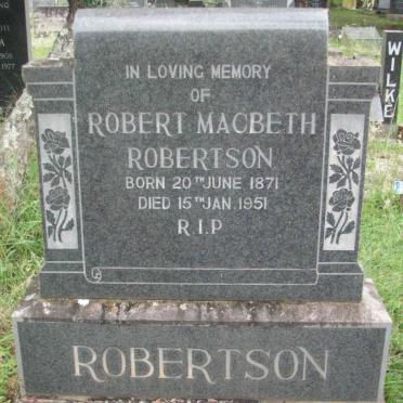 ROBERTSON Robert Macbeth 1871-1951