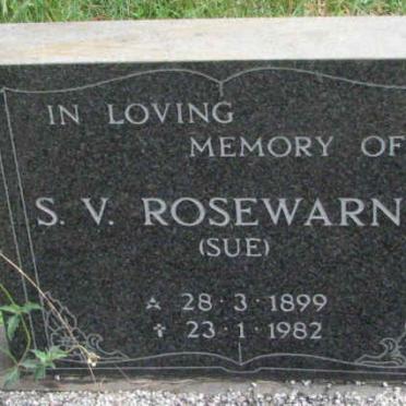 ROSEWARNE S.V. 1899-1982