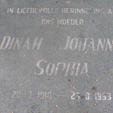 REYNEKE Dinah Johanna Sophia 1918-1953