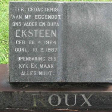 ROUX Eksteen 1924-1987