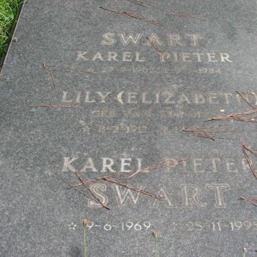 SWART Karel Pieter 1902-1984 &amp; Elizabeth van der ? 1917-19??  :: SWART Karel Pieter 1969-1995