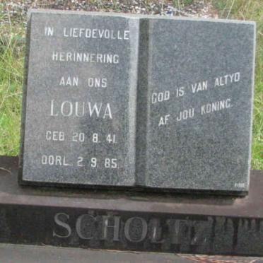 SCHOLTZ Louwa 1941-1985