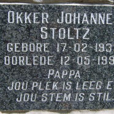 STOLTZ Okker Johannes 1933-1993