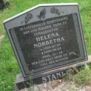 STANLEY Helena Norbetha 1904-2000