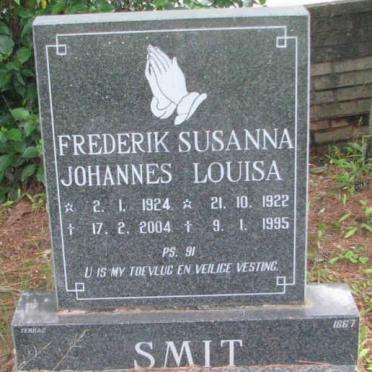 SMIT Frederik Johannes 1924-2004 &amp; Susanna Louisa 1922-1995