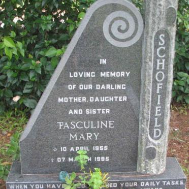 SCHOFIELD Pasculine Mary 1955-1995