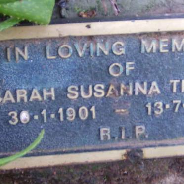 THOMAS Sarah Susanna 1901-1992