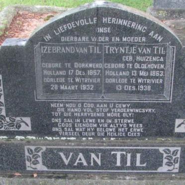 TIL Izebrand, van 1857-1932 &amp; Tryntje HUIZENGA 1863-1938
