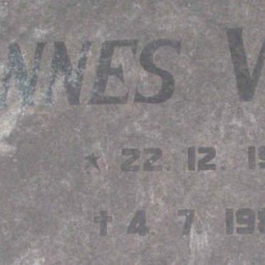 VISAGE Hannes  1918-1982
