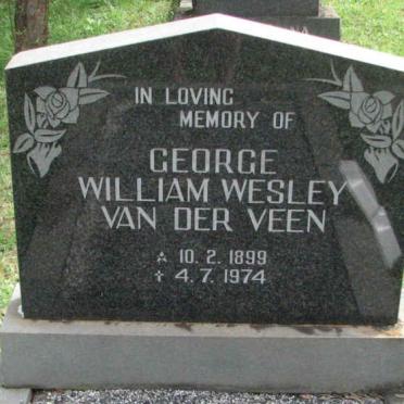 VEEN George William Wesley, van der 1899-1974