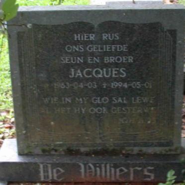 VILLIERS Jacques, de 1963-1994