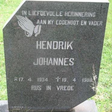 VISAGIE Hendrik Johannes 1934-1988