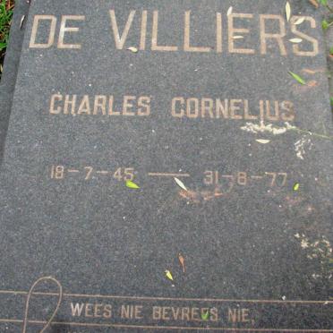 VILLIERS Charles Cornelius, de 1945-1977