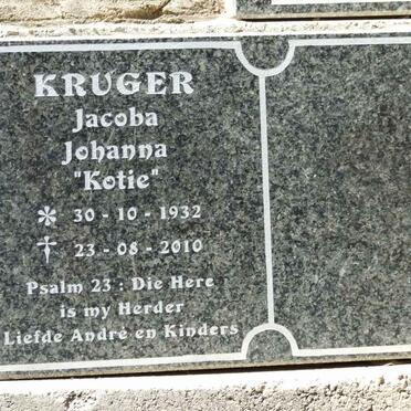 KRUGER Jacoba Johanna 1932-2010