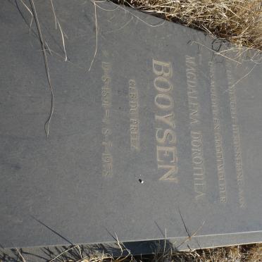 BOOYSEN Magdalena Dorothea nee DU PREEZ 1891-1978