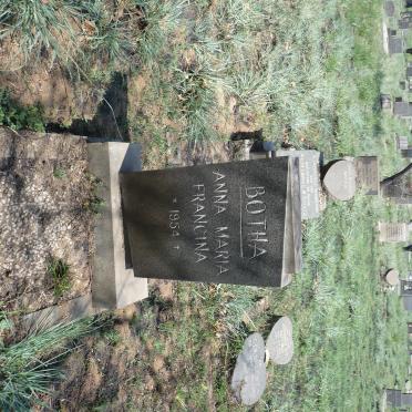 BOTHA Anna Maria Francina 1954-1954