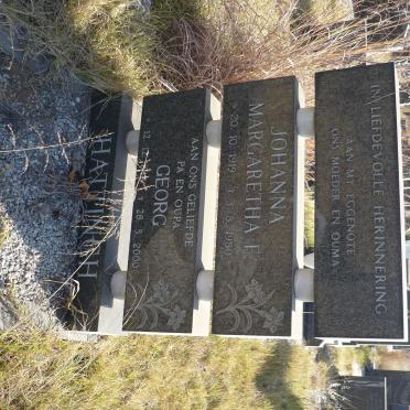 HATTINGH Georg 1918-2000 &amp; Johanna Margaretha T. 1919-1980