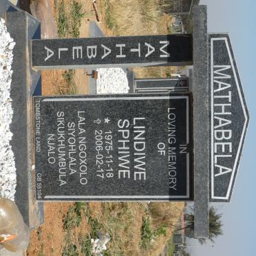 MATHABELA Lindiwe Sphiwe 1975-2006