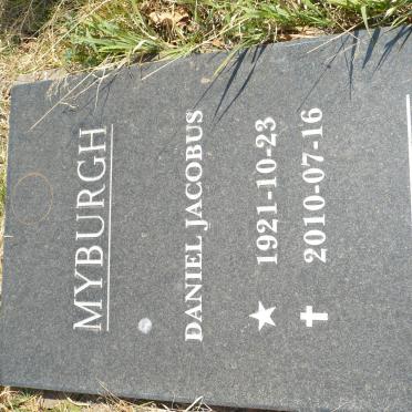 MYBURGH Daniel Jacobus 1921-2010
