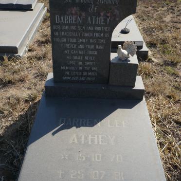 ATHEY Darren Lee 1970-1991
