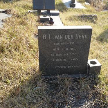 BERG B.L., van der 1939-1980