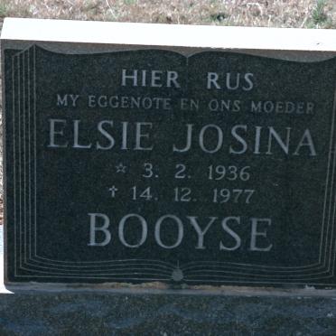 BOOYSE Elsie Josina 1936-1977
