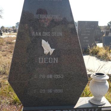 BROODRYK Deon 1953-1990