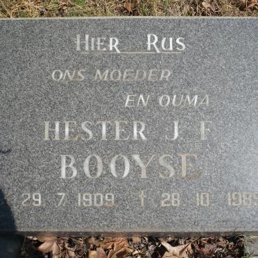 BOOYSE Hester J.F. 1909-1989