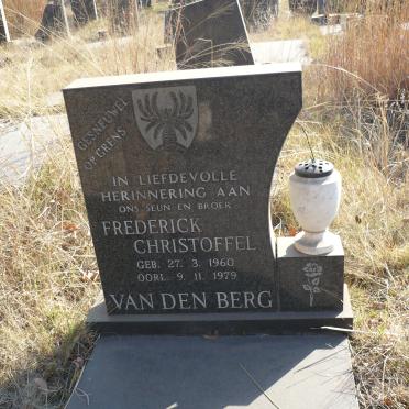 BERG Frederick Christoffel, van den 1960-1979