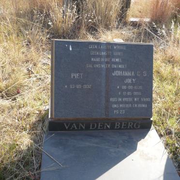 BERG Piet, van den 1932 &amp; Johanna C.S. 1938-1995