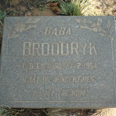 BROODRYK Baba 1954-1954