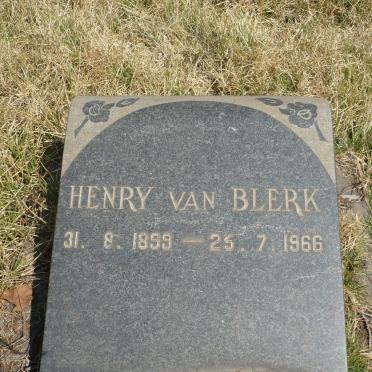 BLERK Henry, van 1899-1966