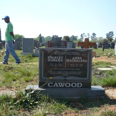 CAWOOD Stanley Haward 1949-2007 &amp; Anna Magdalena 1950-2007