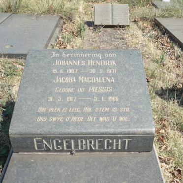 ENGELBRECHT Johannes Hendrik 1907-1971 &amp; Jacoba Magdalena DU PLESSIS 1917-1966