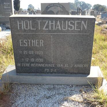 HOLTZHAUSEN Esther 1909-1990