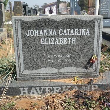 HAVERKAMP Johanna Catarina Elizabeth 1963-1998